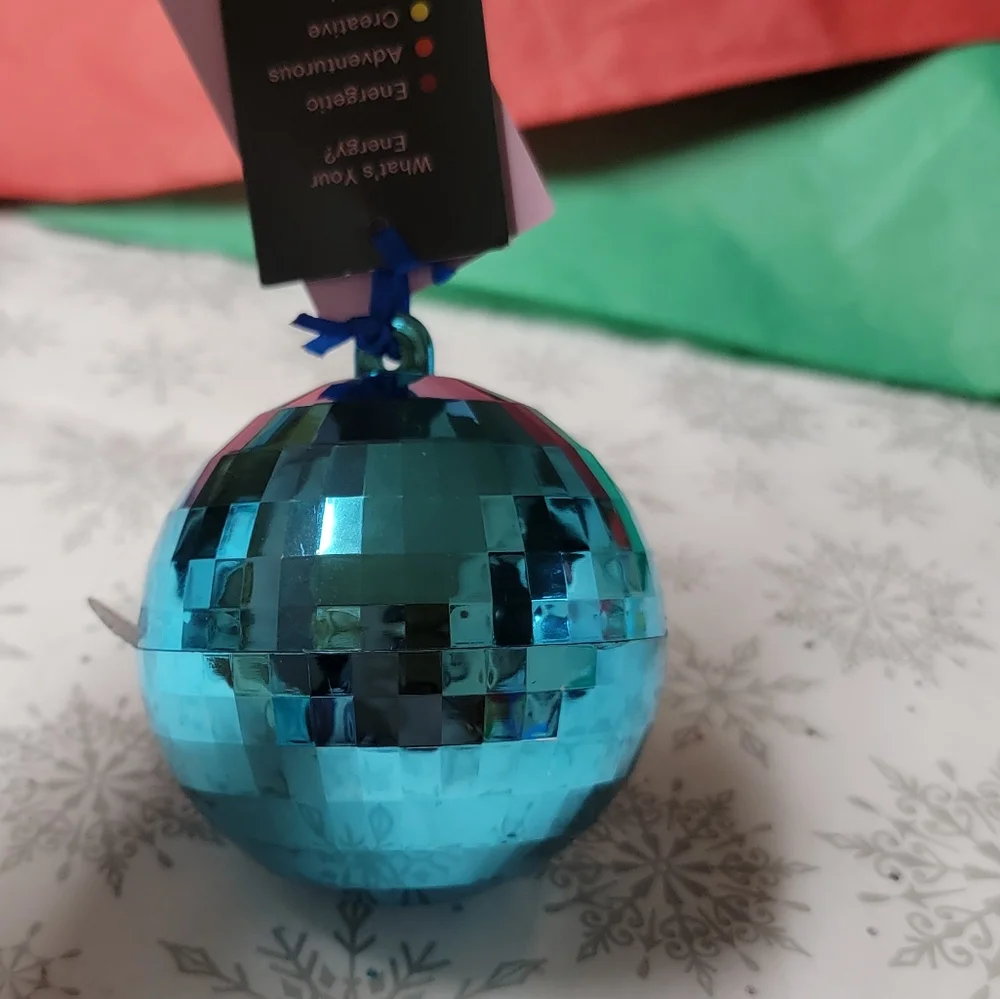 Mystery Aura Bracelets Christmas Tree Ornament Silver Disco Ball Suprise Gift